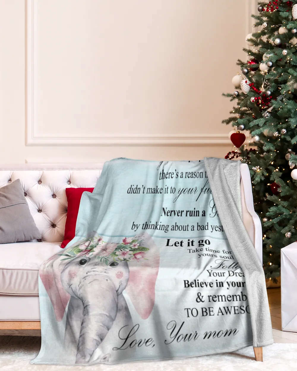 Custom Name To My Daughter Never Feel That You Are Alone Blanket