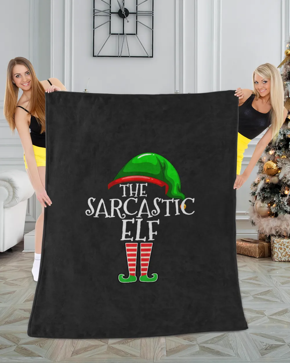 The Sarcastic Elf Family Matching Group Christmas Gift Funny T-Shirt