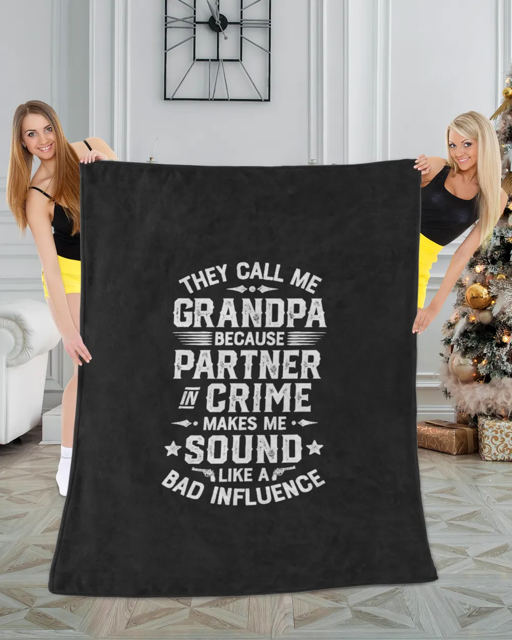 They Call Me Grandpa Partner In Crime T shirt Fathers Day T-Shirt