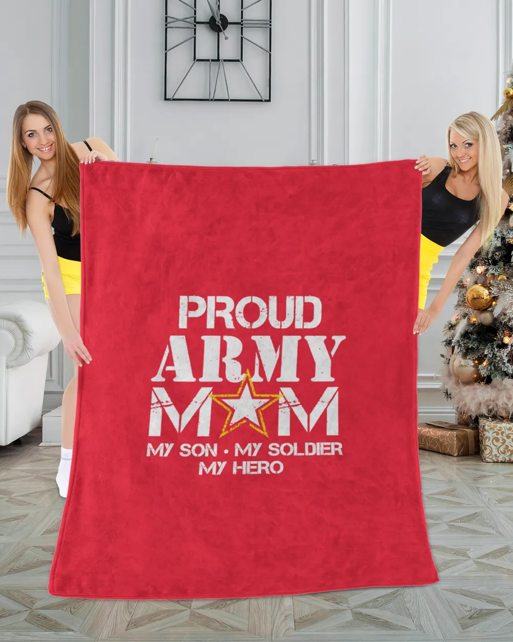 Proud Army Mom Hoodie for Military Mom My Soldier My Hero