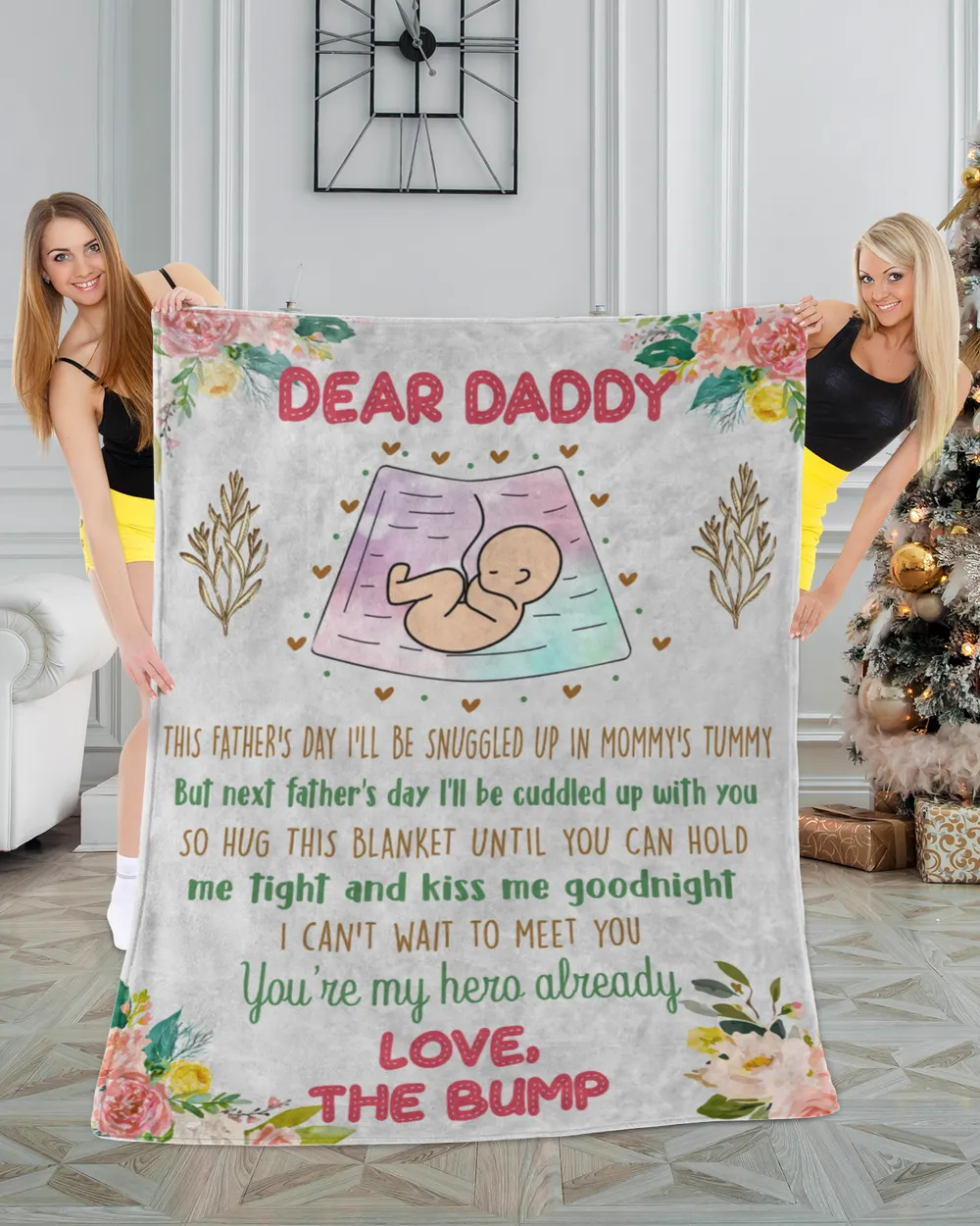 Dear Daddy You're My Hero Already Blanket 2