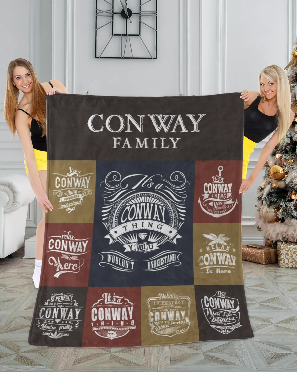 CONWAY BLANKET F1 Cozy Plush Fleece Blanket white 30x40in
