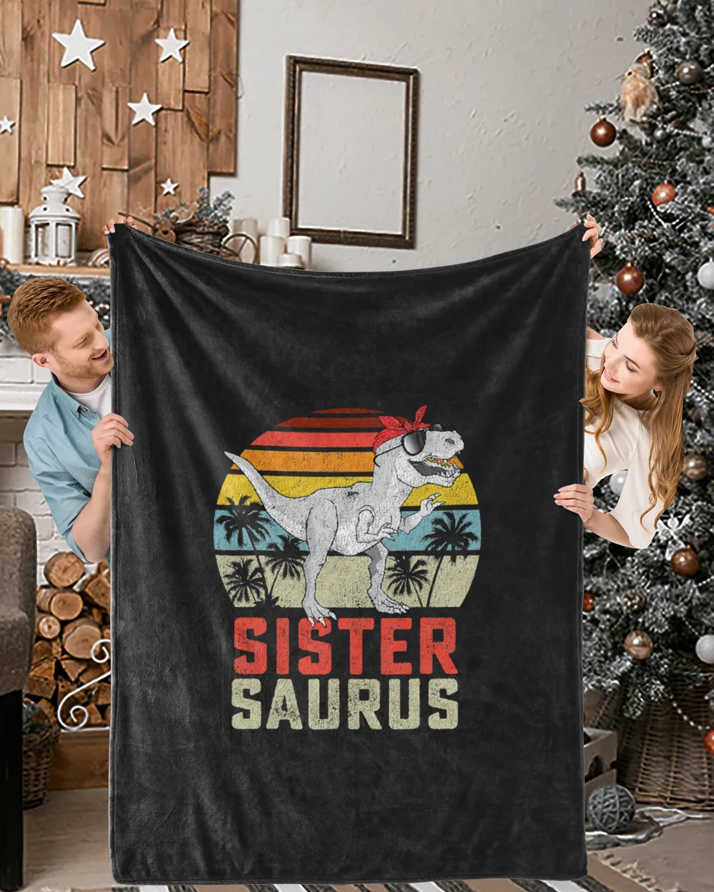 Sistersaurus T Rex Dinosaur Sister Saurus Family Matching T-Shirt