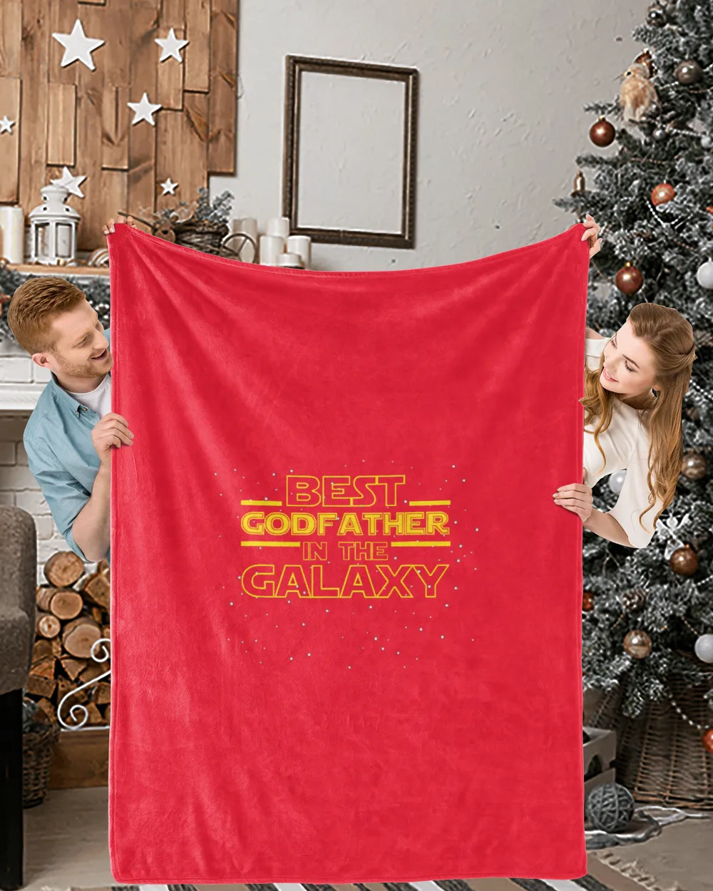 Mens Godparent Godfather Shirt Gift, Best Godfather in the Galaxy T-Shirt