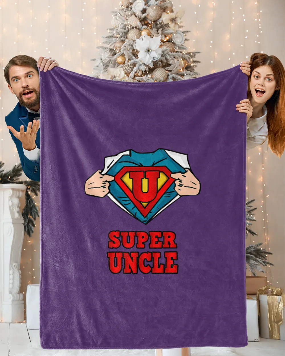 Super uncle Superhero Shirt - Great gift from niece and neph