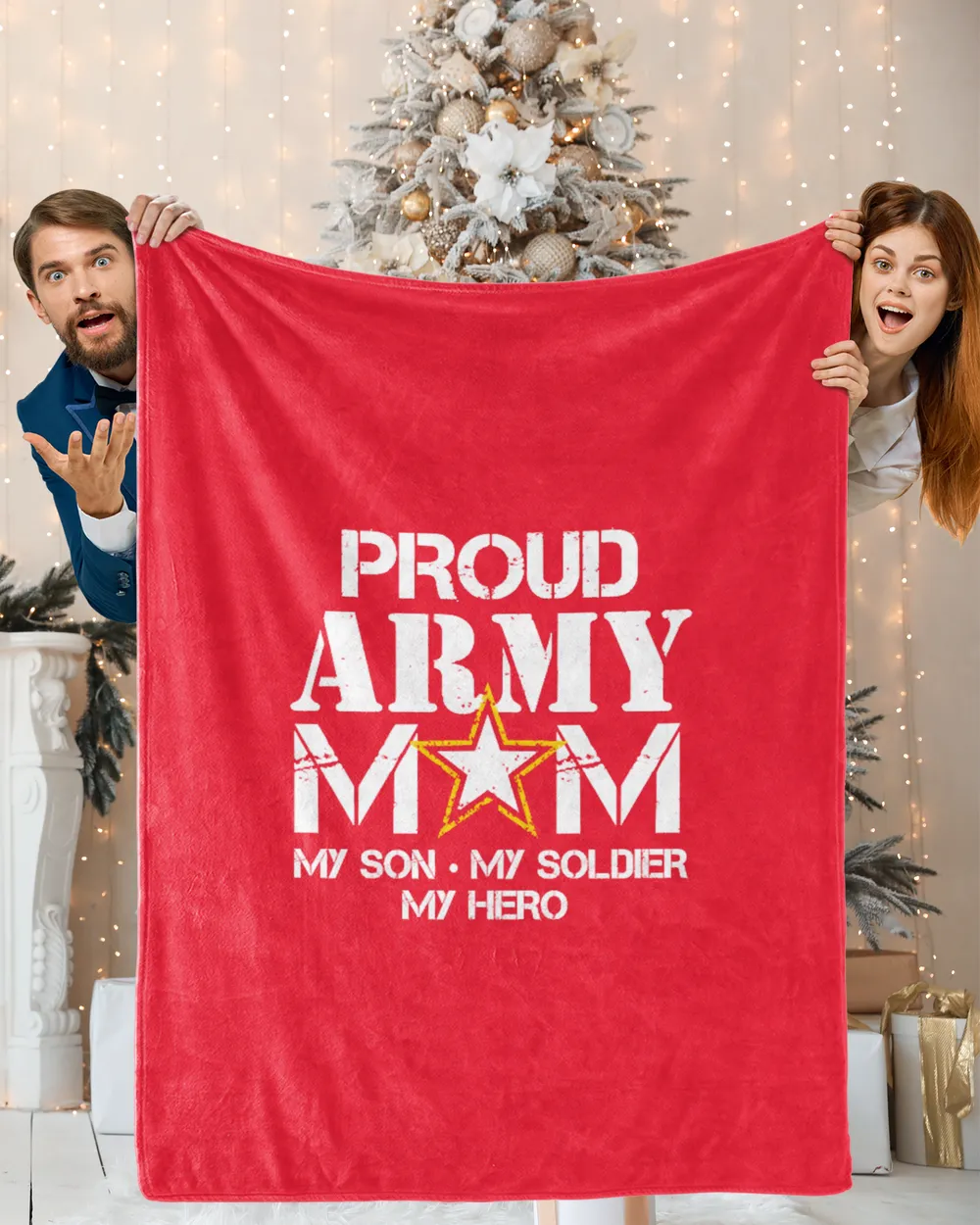 Proud Army Mom Hoodie for Military Mom My Soldier My Hero