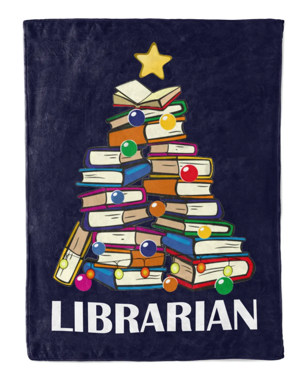 Librarian Christmas Tree With Books