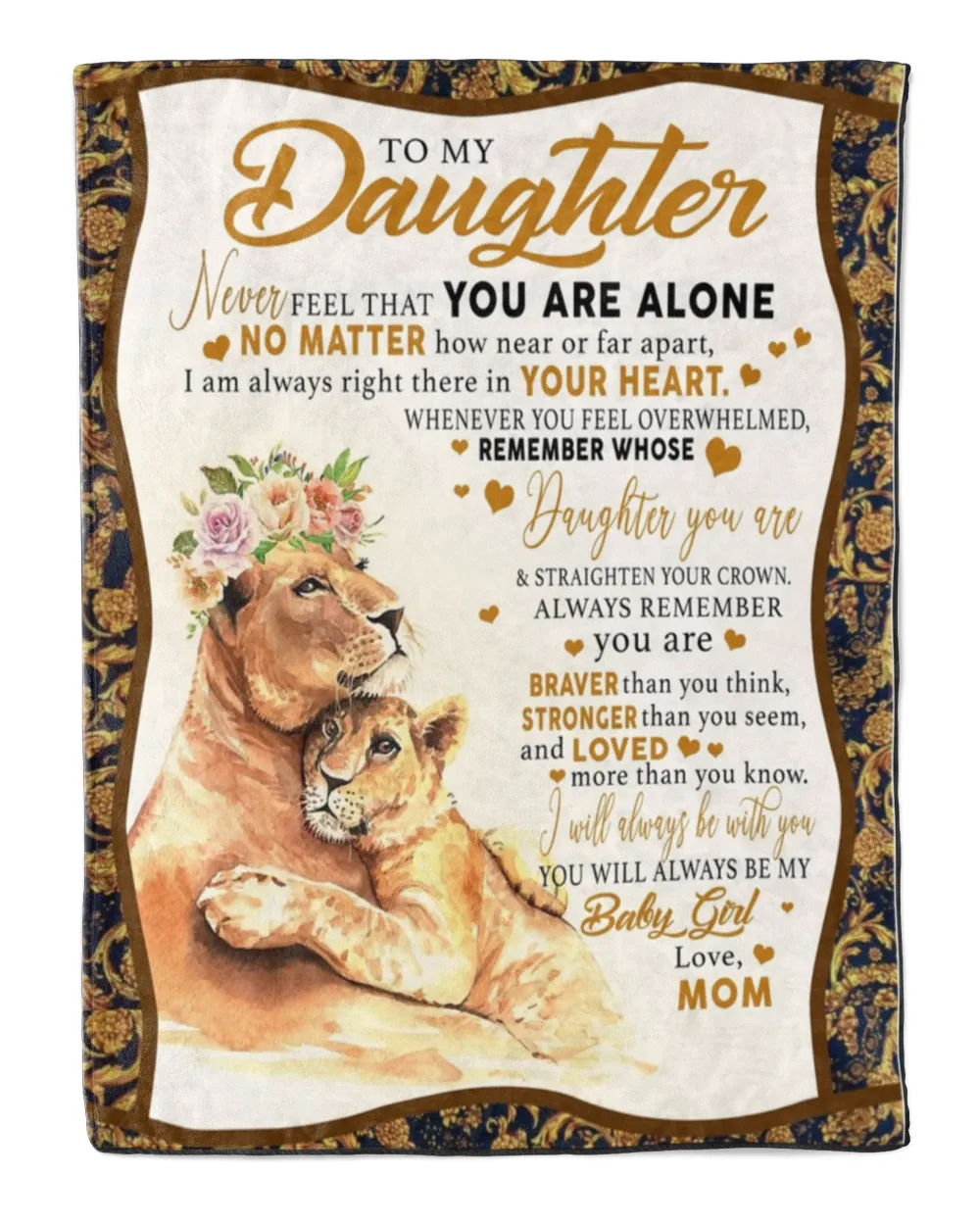 To my Daughter Blanket