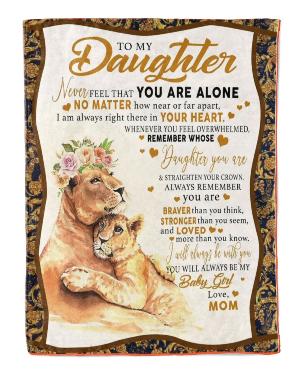 To my Daughter Blanket