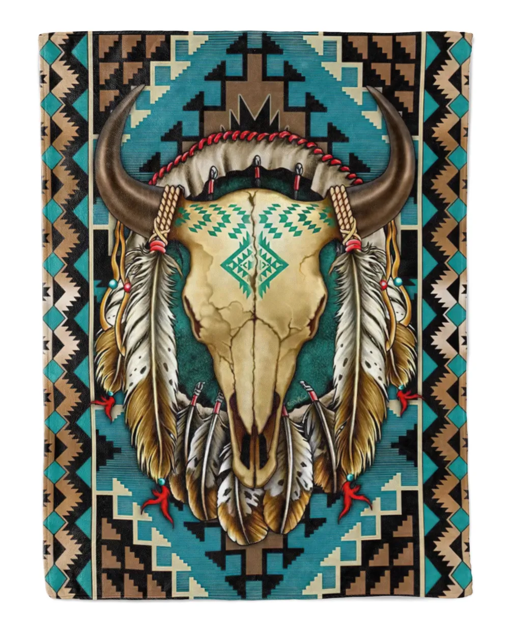 Buffalo Skull Blanket