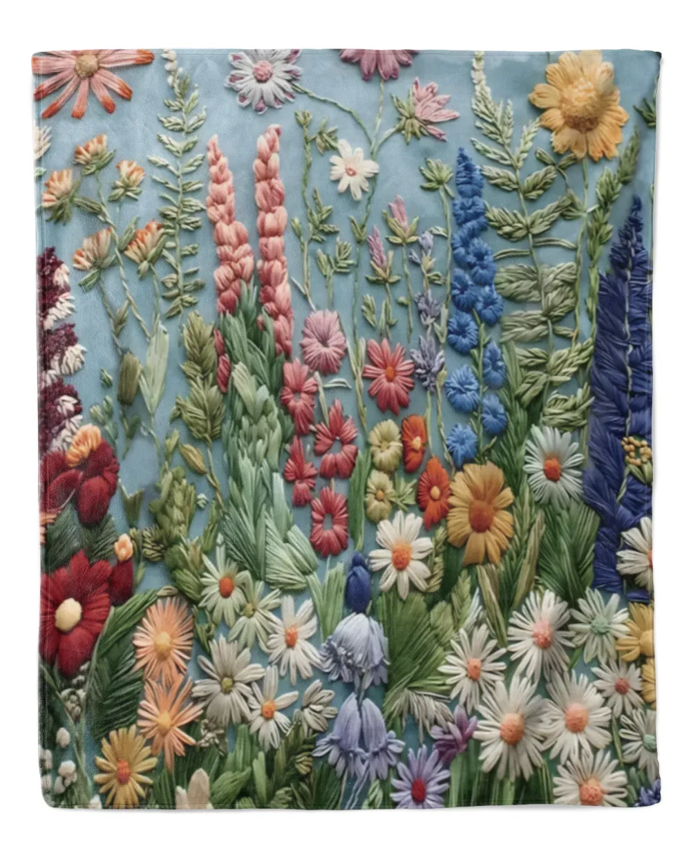 Personalized Beautiful Flowers Blanket