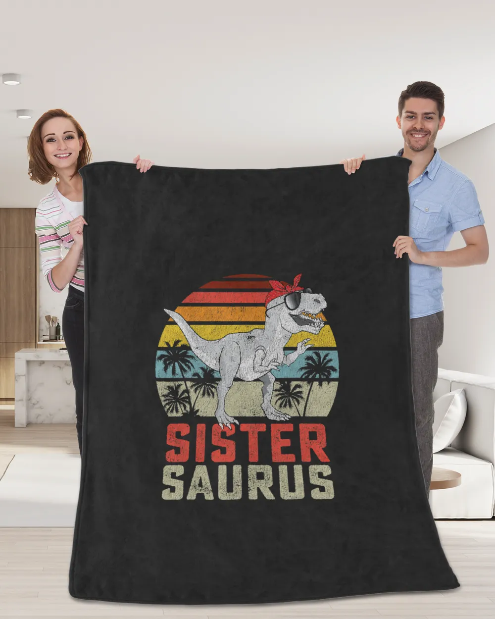 Sistersaurus T Rex Dinosaur Sister Saurus Family Matching T-Shirt