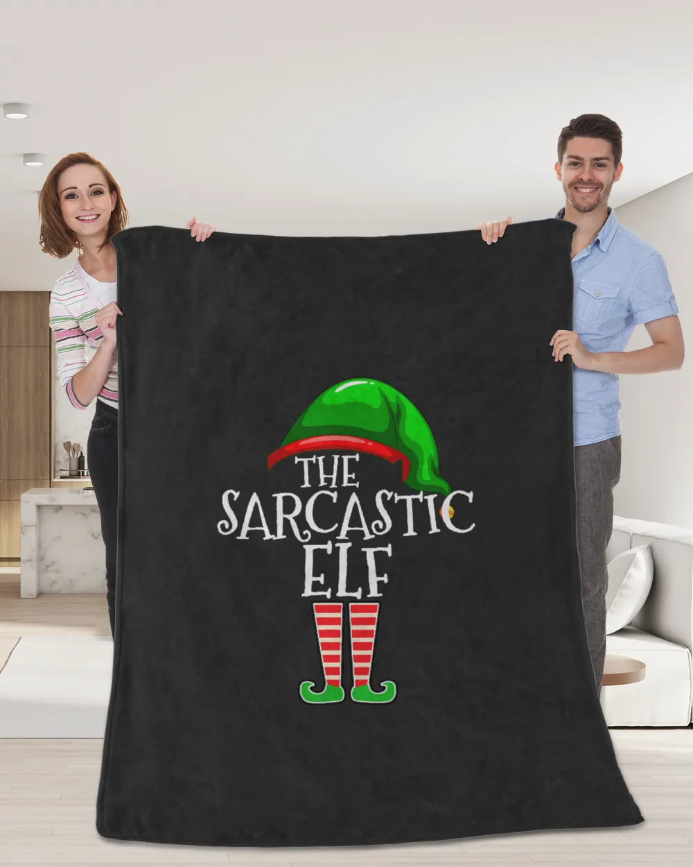 The Sarcastic Elf Family Matching Group Christmas Gift Funny T-Shirt