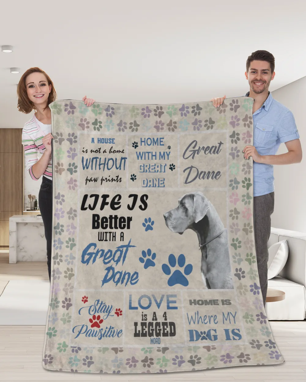 Great Dane  Blanket - Quilt