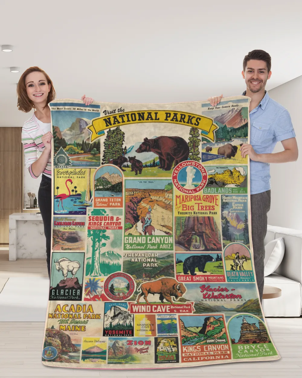 National Park Cozy Plush Fleece Blanket