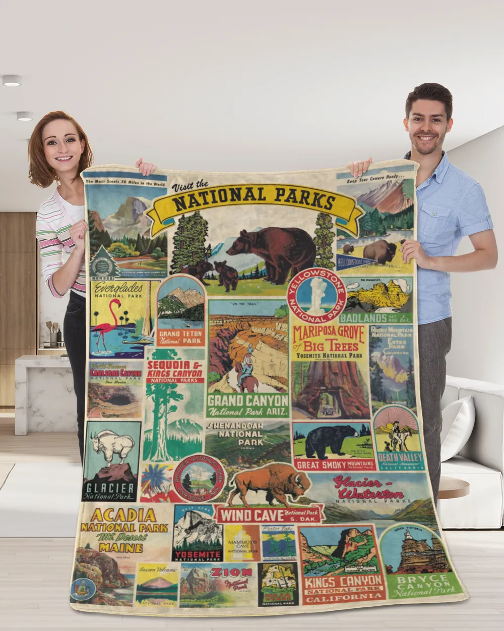 National Park Cozy Plush Fleece Blanket