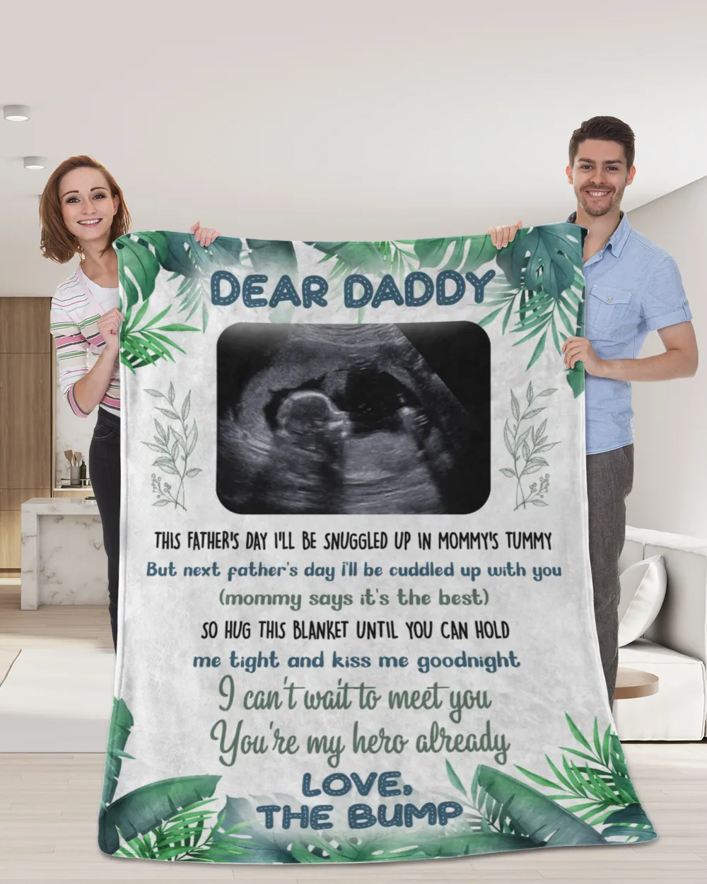 Dear Daddy You're My Hero Already Blanket