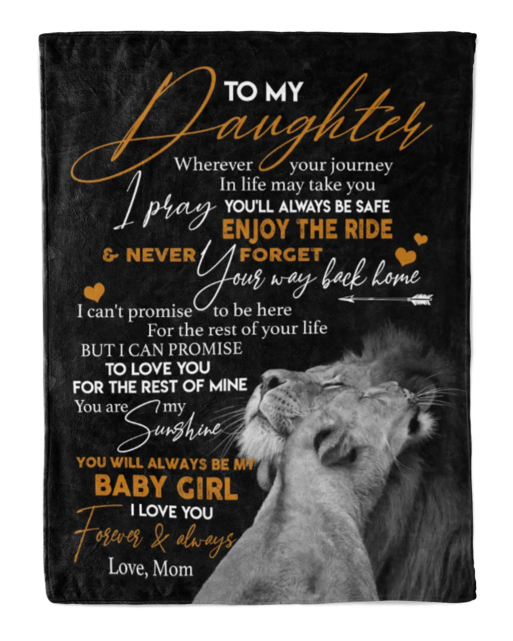Mom to Daughter Cozy Plush Fleece Blanket white 30x40in