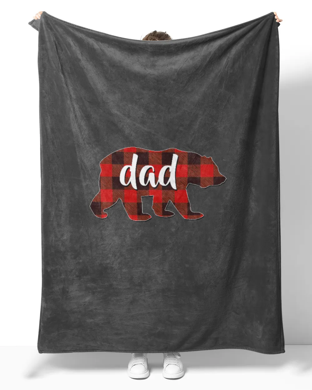 Red Plaid Dad Buffalo Matching Family Papa Pajama Christmas T-Shirt