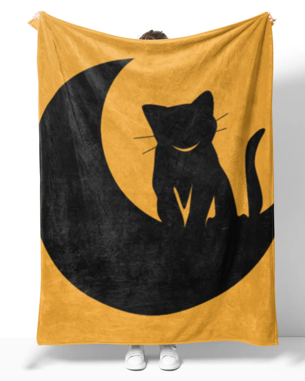 cute cat on the moon moonshine cat