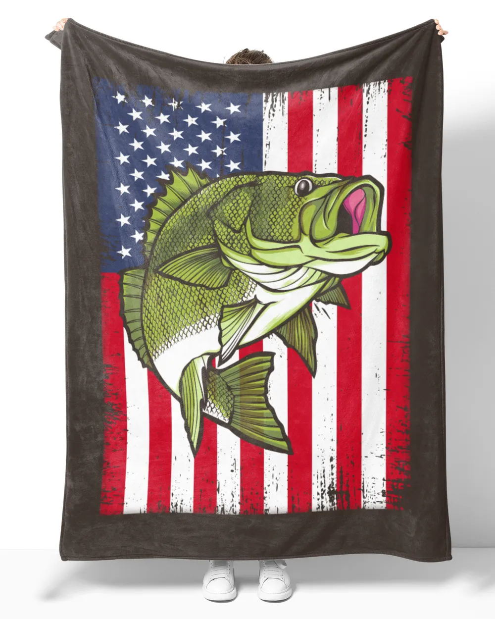 Bass Fishing US Vintage Flag