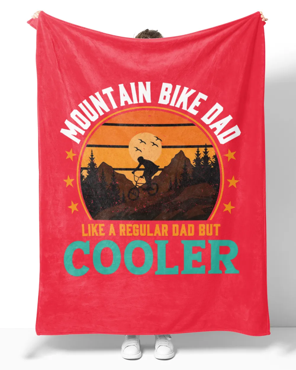 Mountain bike dad like a regular dad but cooler