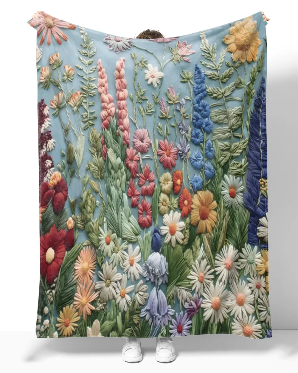 Personalized Beautiful Flowers Blanket