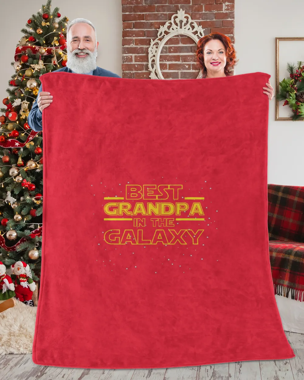 Mens Grandfather Grandpa Shirt Gift, Best Grandpa in the Galaxy T-Shirt