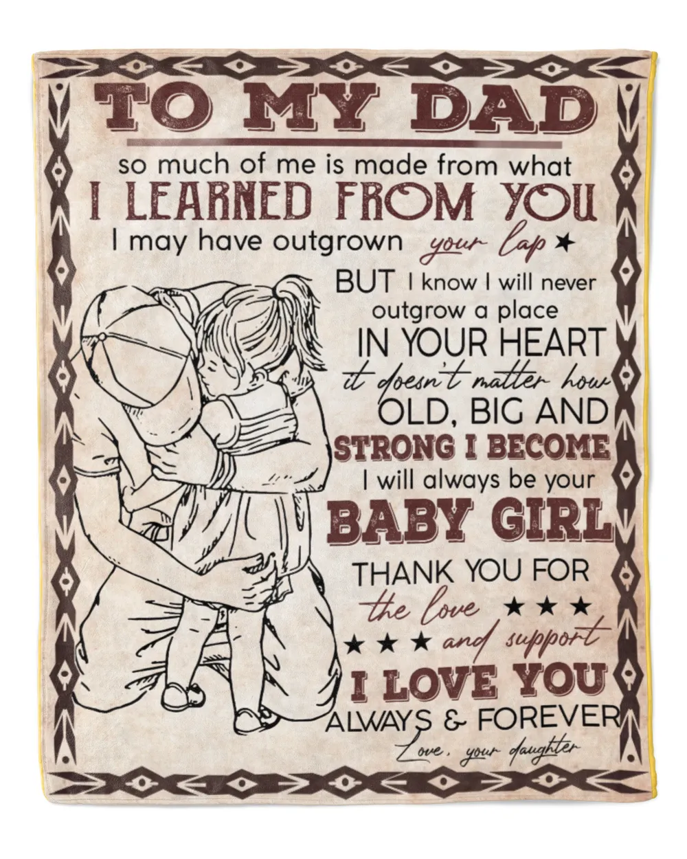 Father's Day Gifts, To My Dad Do Much Of Me Is Made Bundle Papa Pop Dady Quilt Fleece Blanket