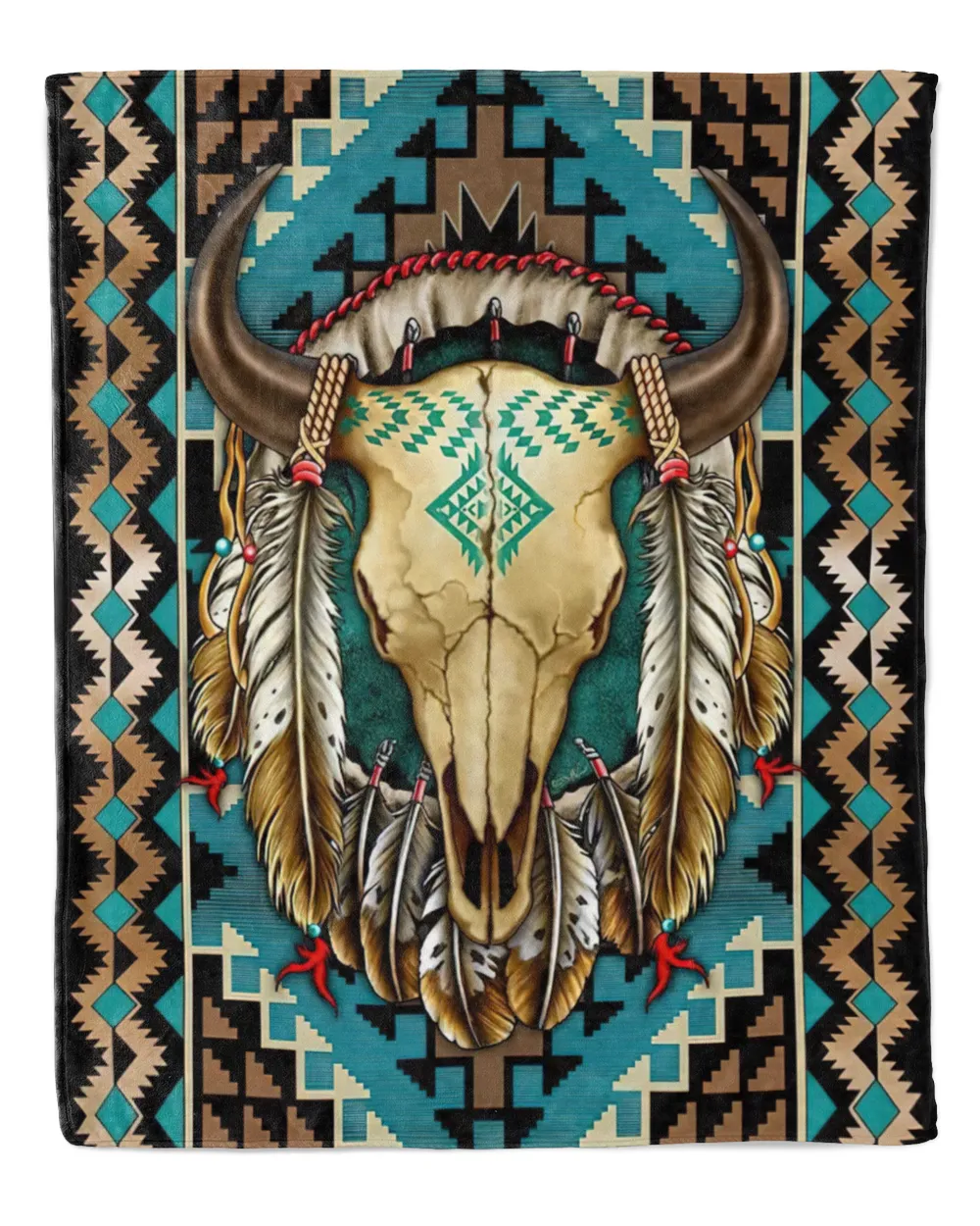 Buffalo Skull Blanket