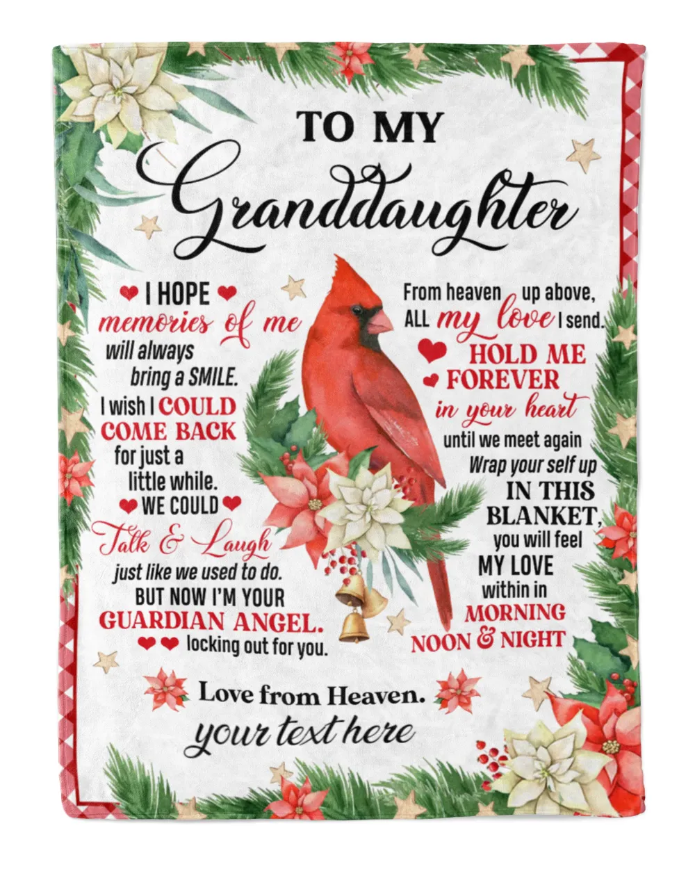 I Am Always With You Blanket, Cardinal Blanket, Memorial Blanket, Family Throw Blanket, Christmas Blanket, Blanket For Gifts