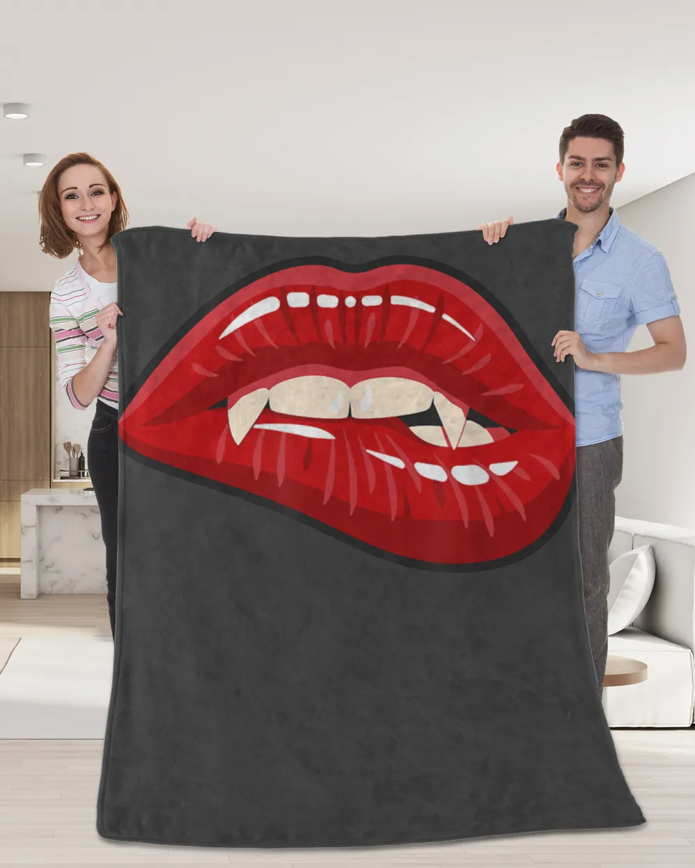 Dracula Vampire Lips Funny Halloween Costume Vampire Shirt T-Shirt
