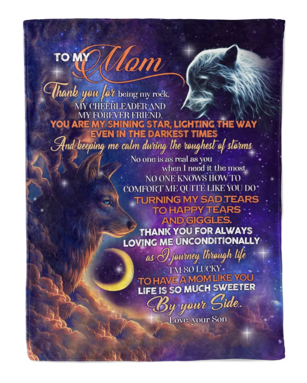 Special gift for your Mom Premium Mink Sherpa Blanket white 50x60in