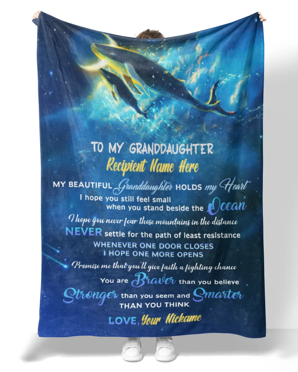 To My Granddaughter , Whale And Galaxy