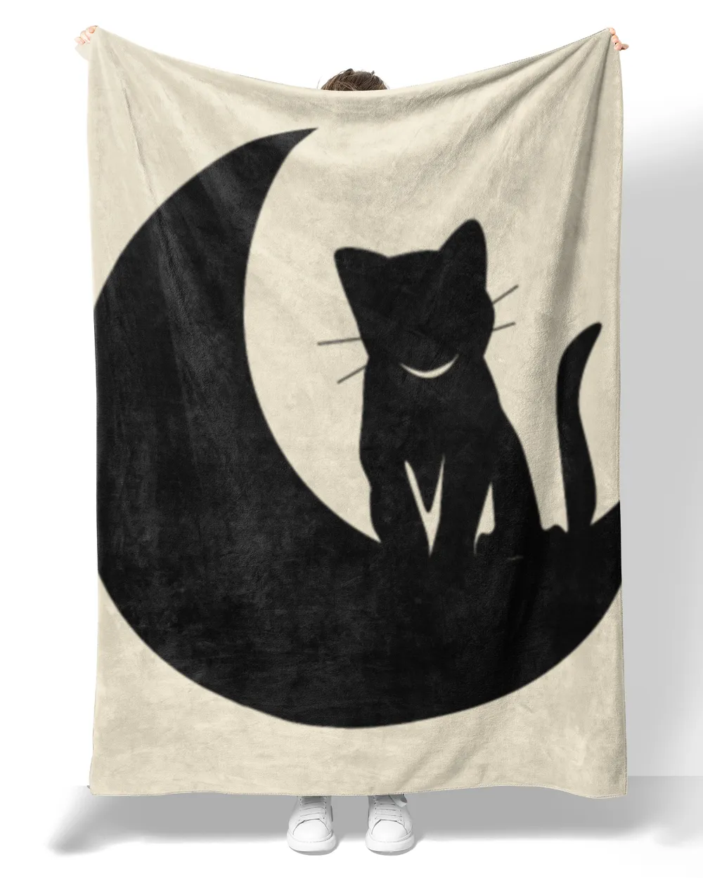 cute cat on the moon moonshine cat