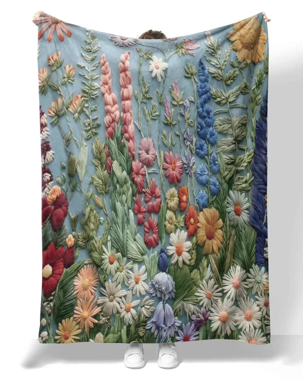 Personalized Beautiful Flowers Blanket