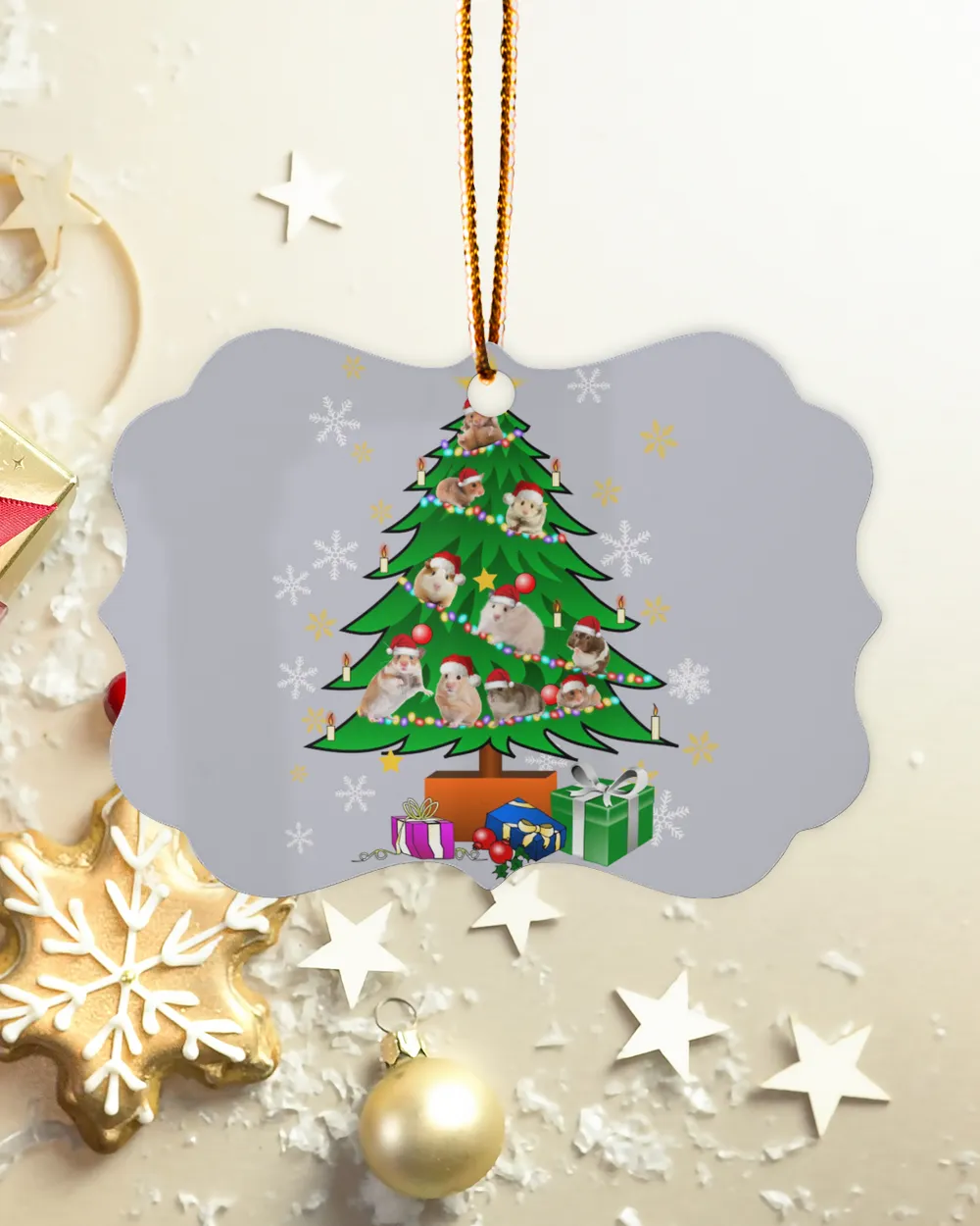 Hamster Christmas Tree Ornament, Christmas gift box candles