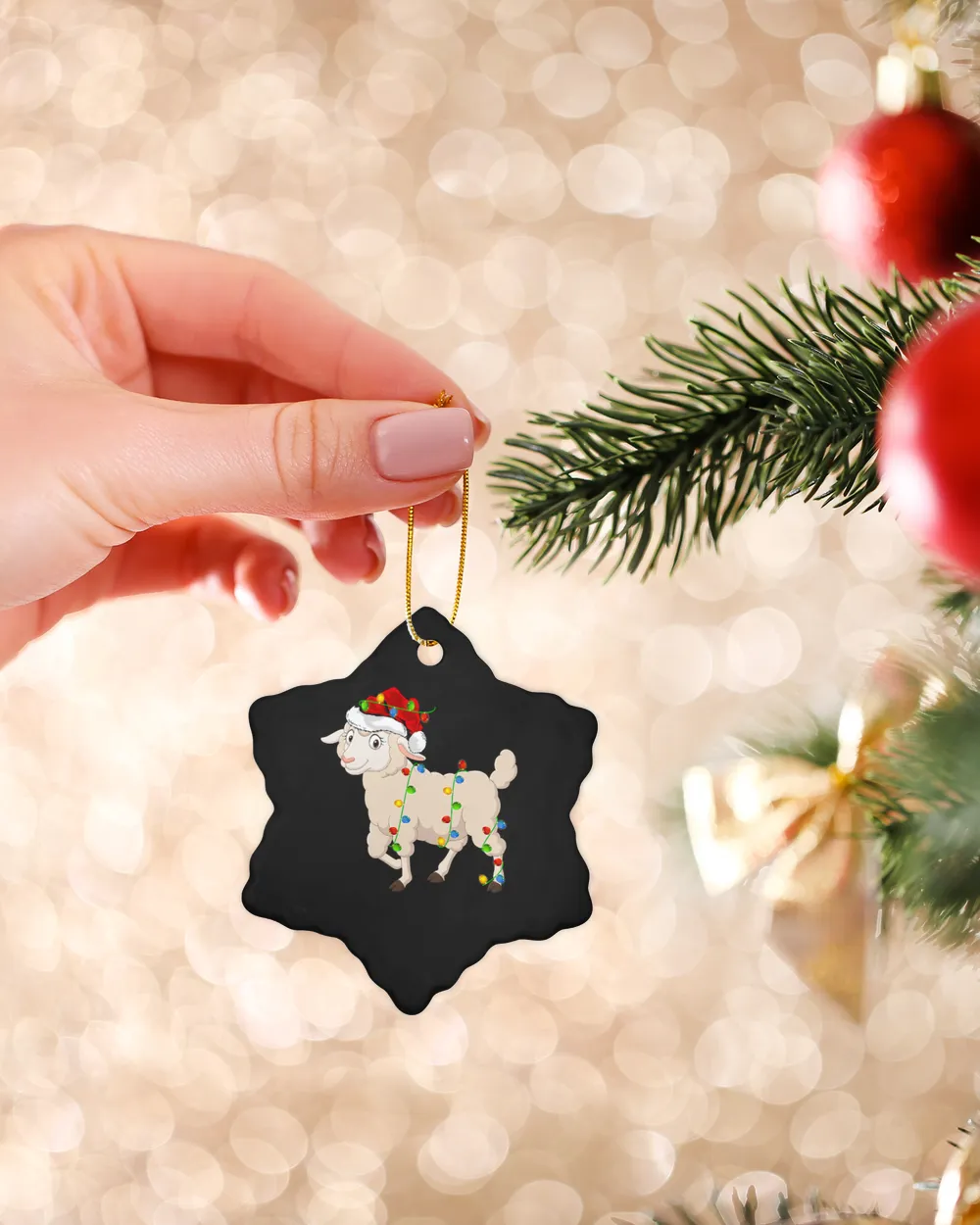 Sheep Animal Lover Xmas Santa Hat Christmas 266