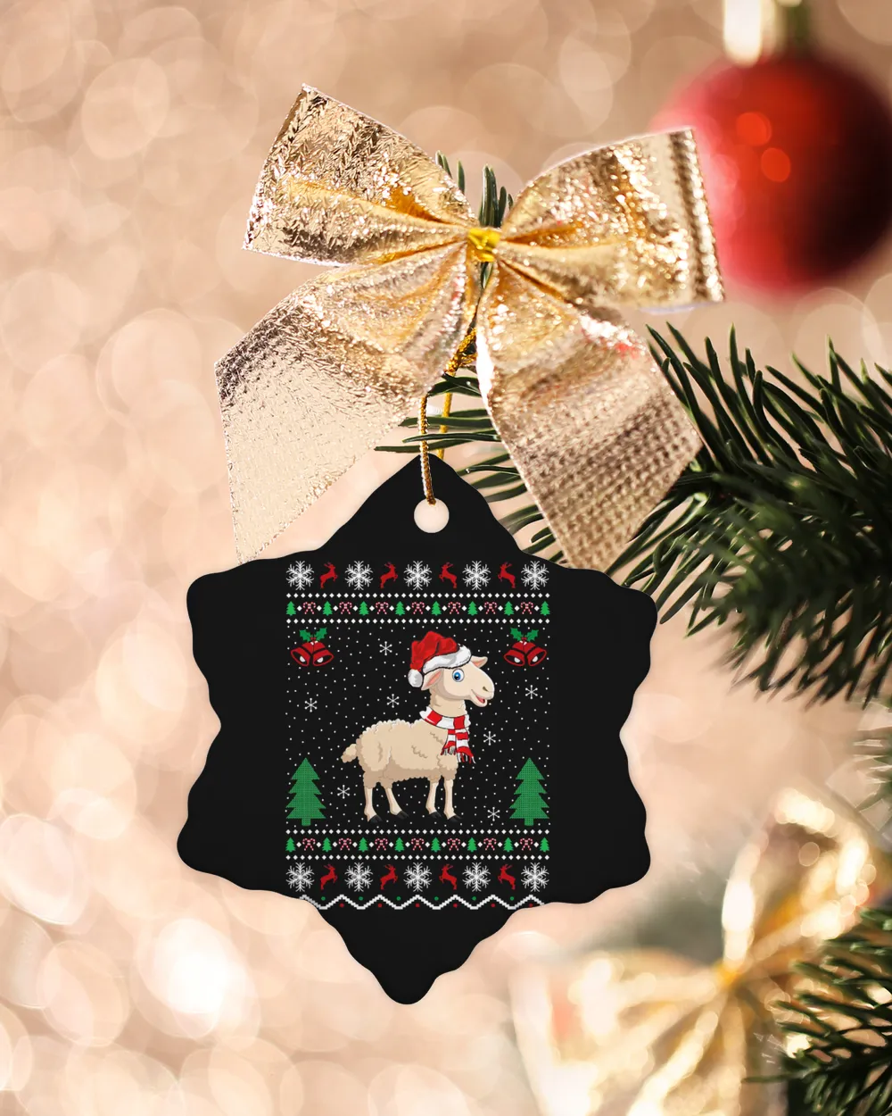 Sheep Animal Lover Matching Ugly Christmas 316