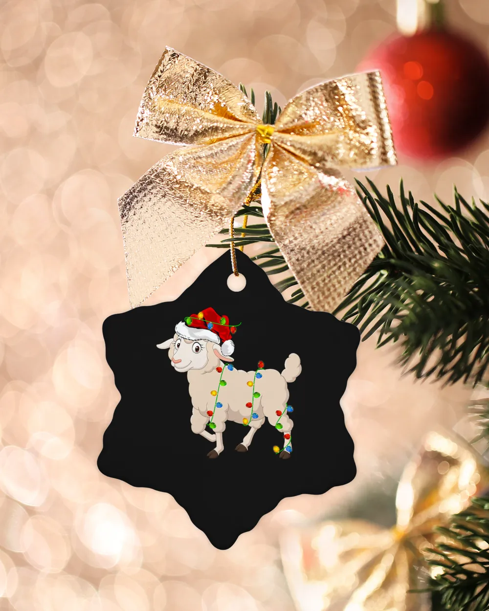 Sheep Animal Lover Xmas Santa Hat Christmas 266
