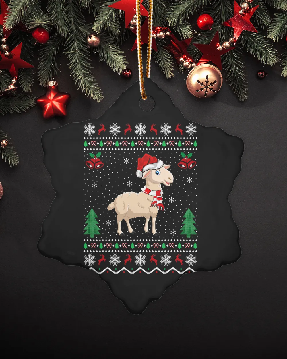 Sheep Animal Lover Matching Ugly Christmas 316