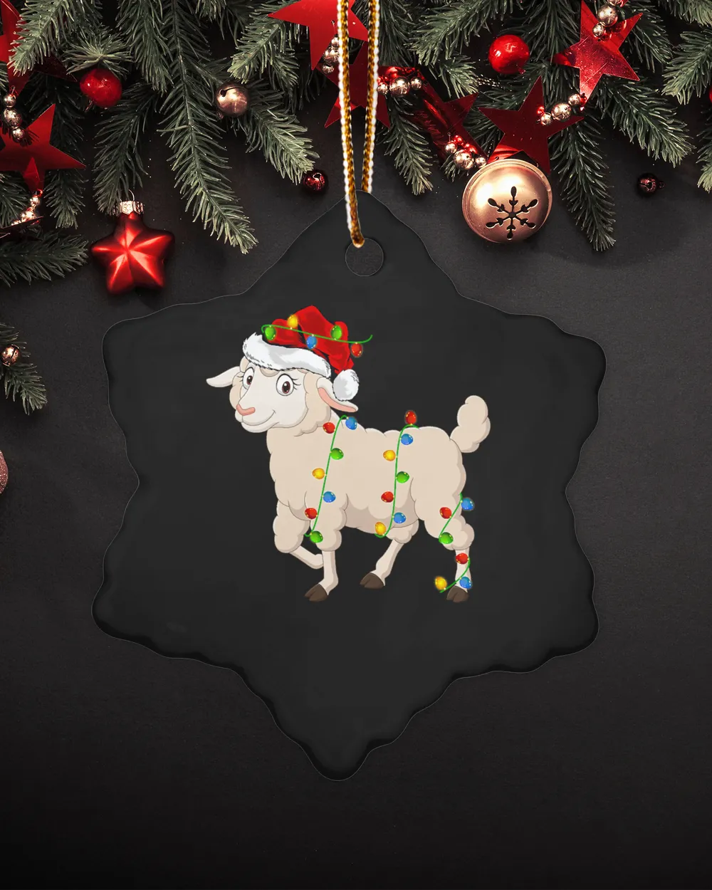 Sheep Animal Lover Xmas Santa Hat Christmas 266