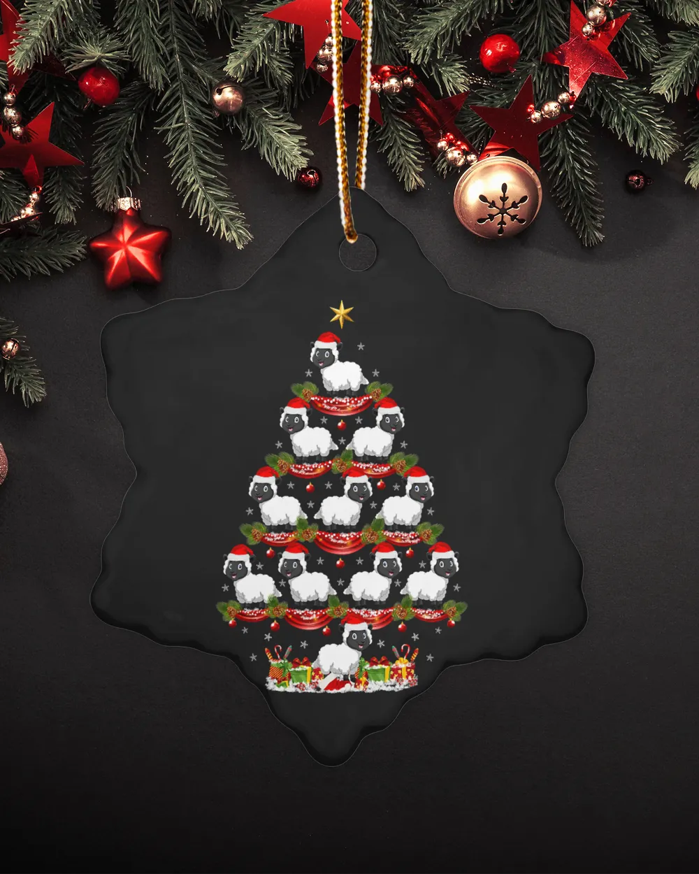 Sheep Animal Xmas Tree Lighting Christmas Tree 160