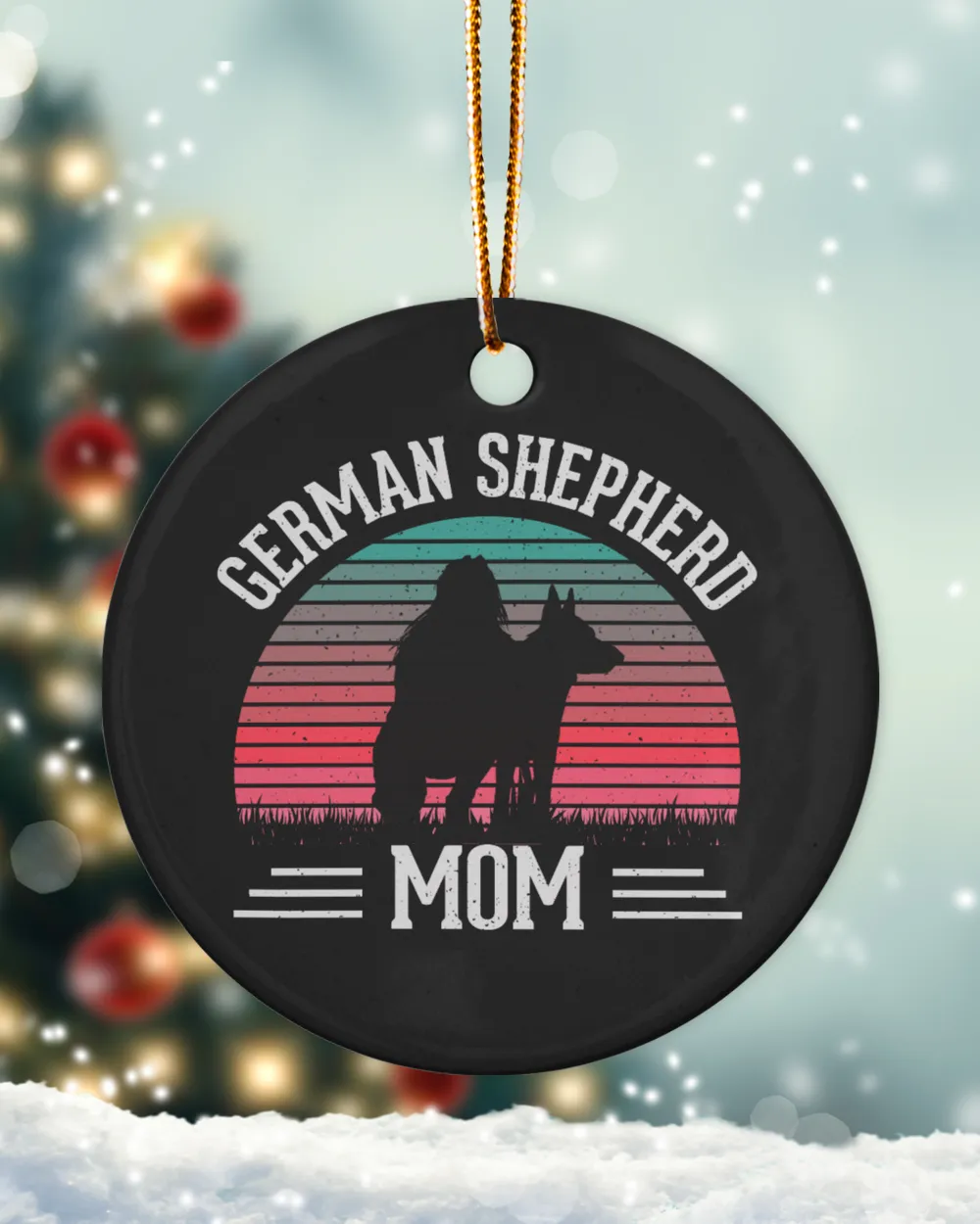 German Shepherd Mom Vintage QTDOG102122A9