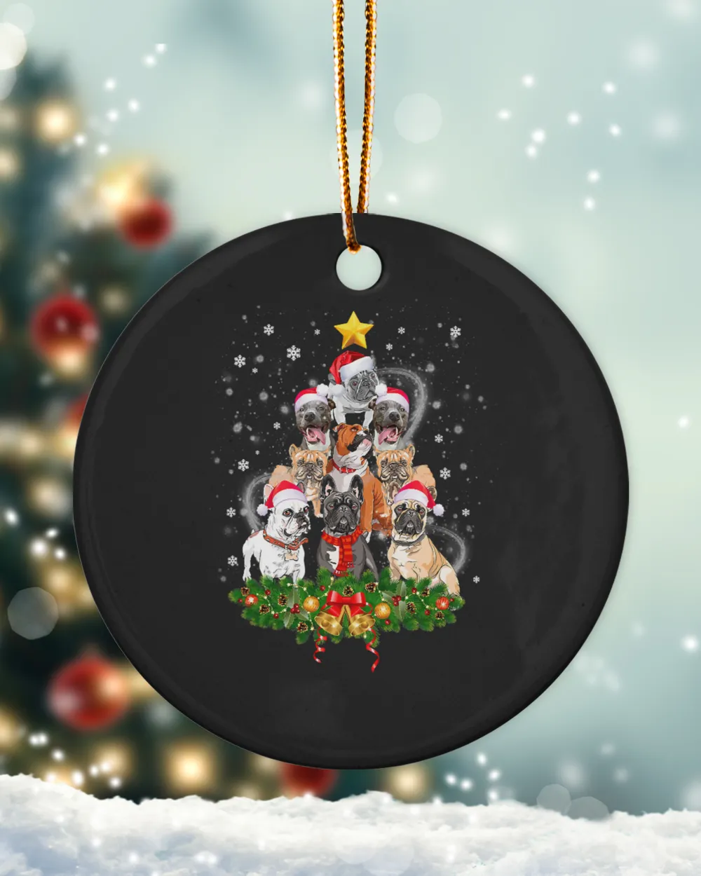 Pitbull Christmas Tree Ornaments Dog Lovers Pit Bulls Xmas 287