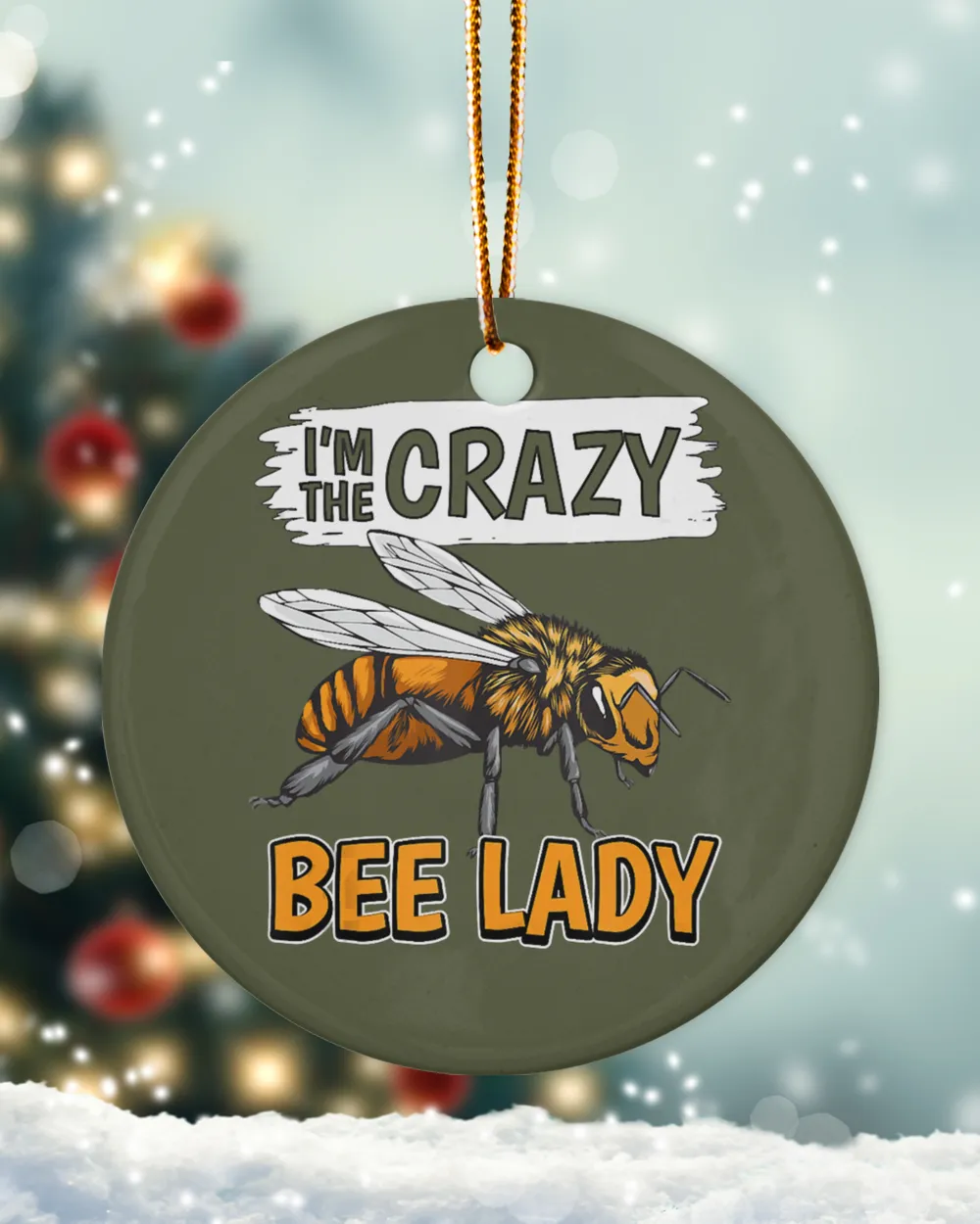 Bee Womens Quote Honey Bee Beekeeper I'm The Crazy Bee Lady Bee 535