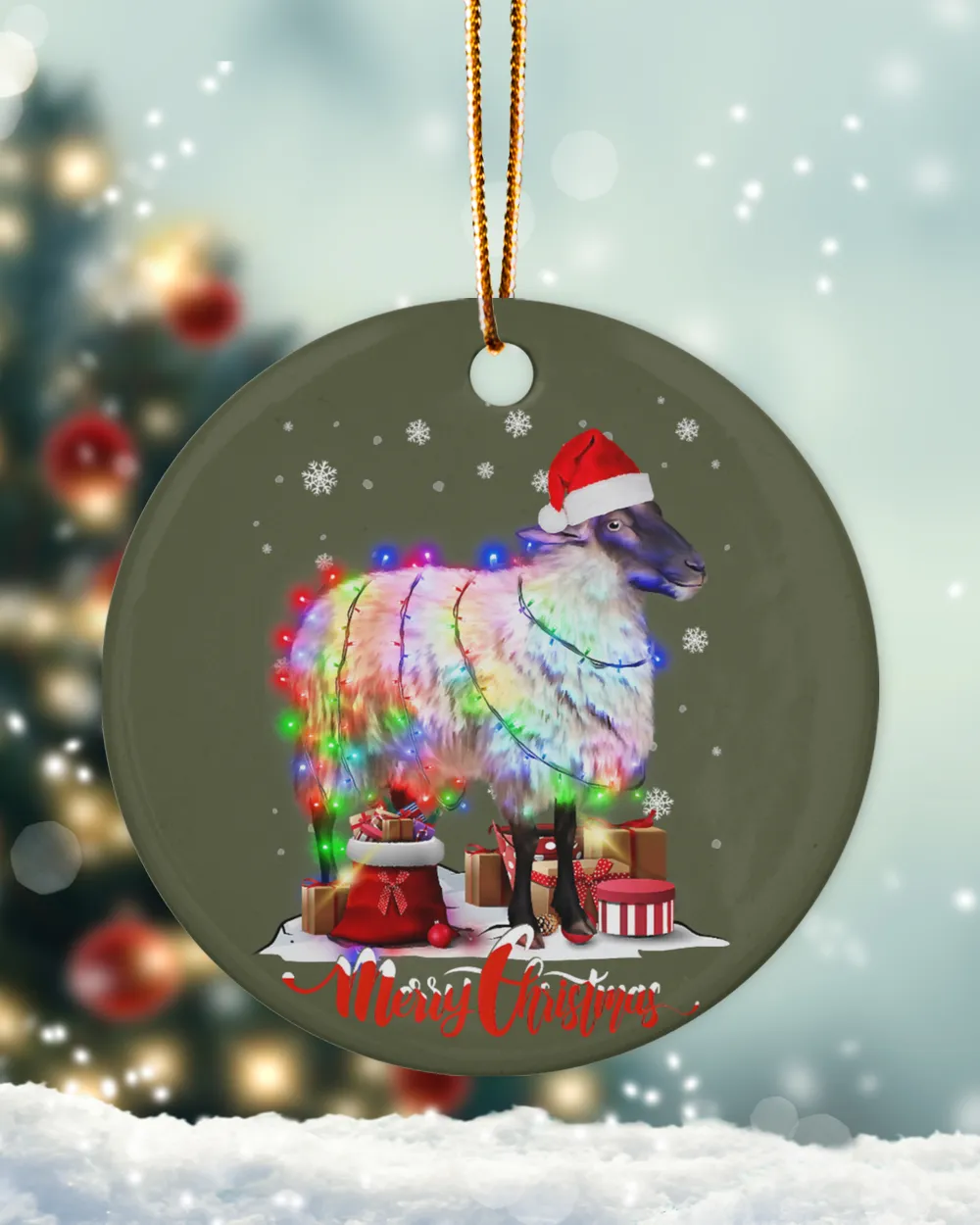 Sheep Animal Merry Christmas Animal Lover 269