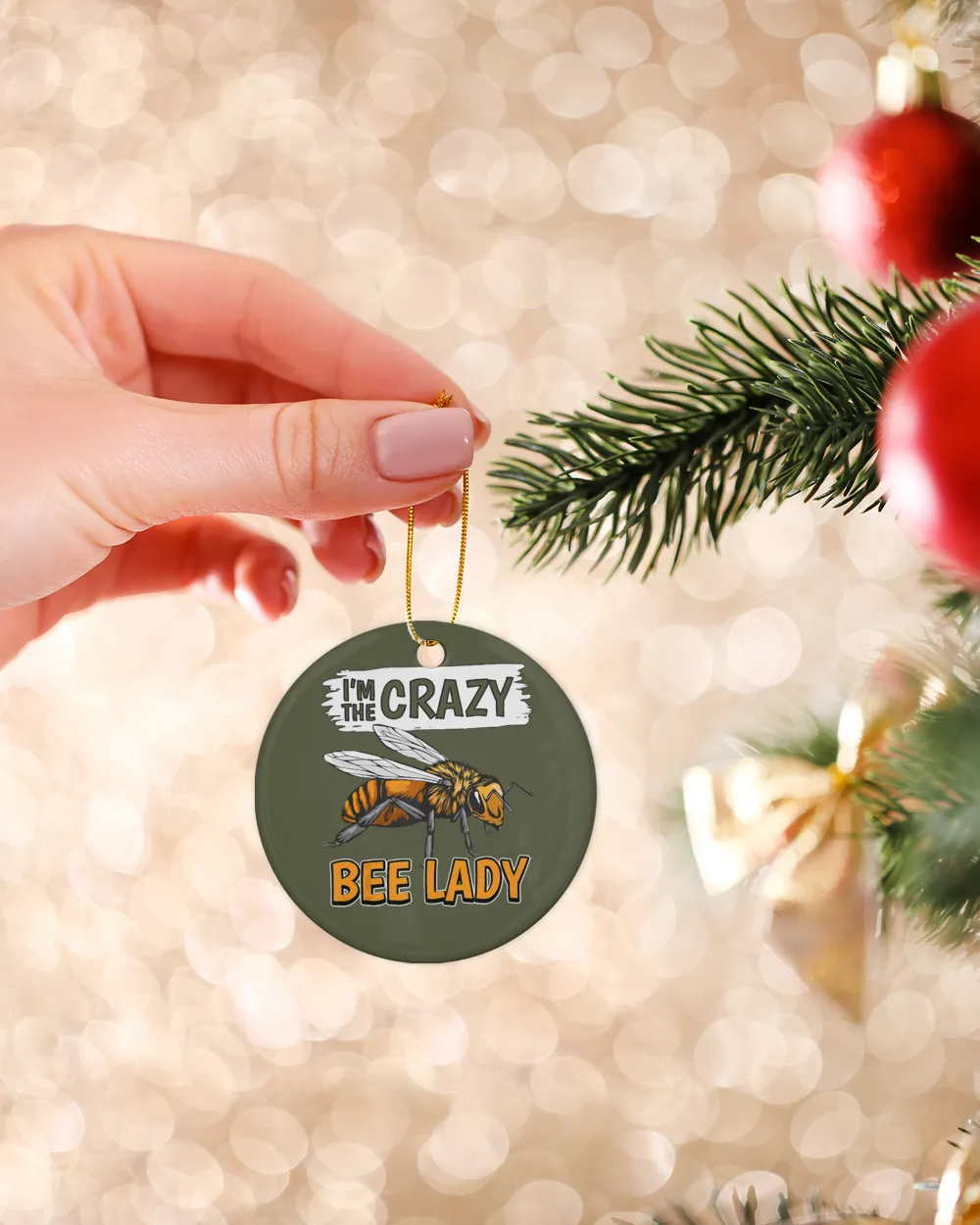 Bee Womens Quote Honey Bee Beekeeper I'm The Crazy Bee Lady Bee 535