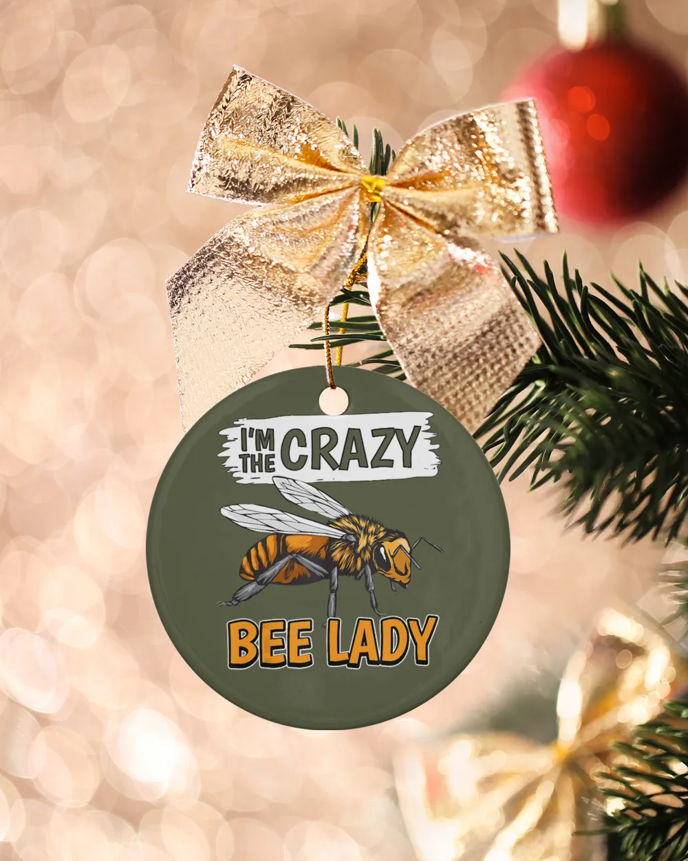 Bee Womens Quote Honey Bee Beekeeper I'm The Crazy Bee Lady Bee 535