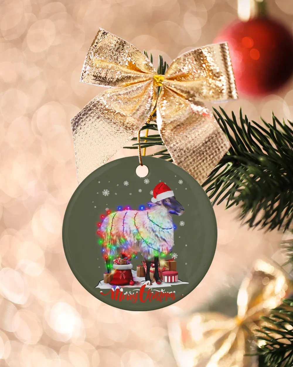 Sheep Animal Merry Christmas Animal Lover 269